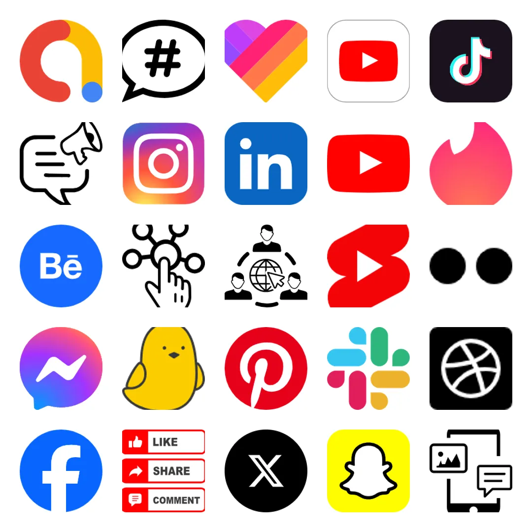 235+ SVG Social Icons Bundle